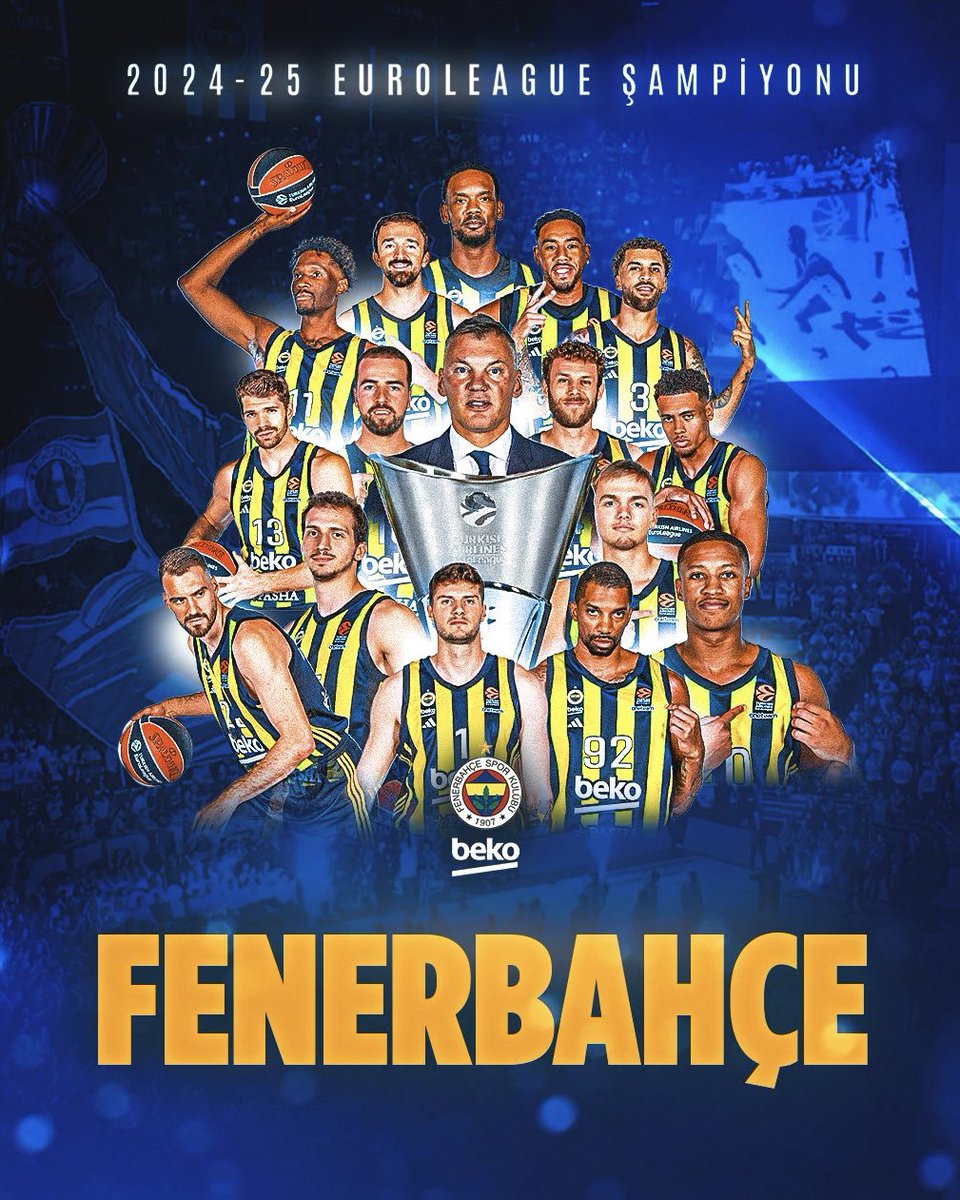 FENERBAHÇE, 2. KEZ EUROLEAGUE ŞAMPİYONU OLDU! 🏆🇹🇷