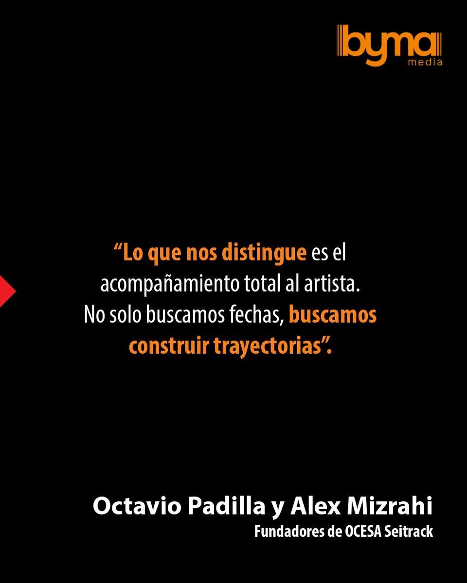 LideresMexicano's tweet photo. “Lo que nos distingue es el acompañamiento total al artista. No solo buscamos fechas, buscamos construir trayectorias.”
— Alex Mizrahi & Octavio Padilla, fundadores de OCESA Seitrack.
#Seitrack #ManagementMusical #Trayectorias #MúsicaLatina https://t.co/vvXpZVETgD