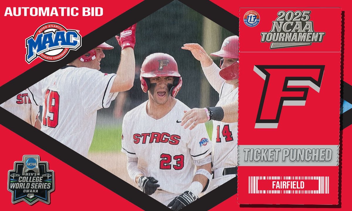 Fairfield SWEEPS the MAAC tournament to punch their ticket

Stags are on the Road to Omaha for first the time since 2021