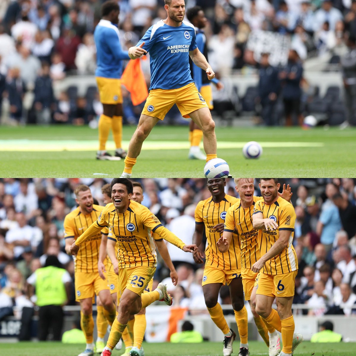 JamesMilner's tweet image. Great win to finish the season and delighted to get back out on the pitch with the boys.
#iykyk
#BHAFC