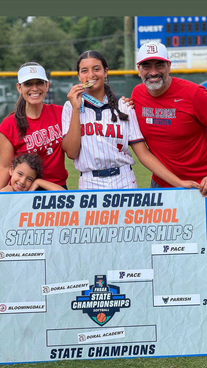 Camila Diaz 🎓Class of 2029🇻🇪🇺🇸 (@camiladiaz2411) on Twitter photo FLORIDA STATES CHAMPIONS 🏆🥇
Love y’all so much, we worked really hard for this, all those early and after school practices really paid off😂thanks to the seniors for being the best leaders and teammates. I couldn’t ask for a better bunch of seniors 💗💗 <a href="/DoralSoftball/">Doral Academy Softball</a> FLORIDA STATES CHAMPIONS 🏆🥇
Love y’all so much, we worked really hard for this, all those early and after school practices really paid off😂thanks to the seniors for being the best leaders and teammates. I couldn’t ask for a better bunch of seniors 💗💗 <a href="/DoralSoftball/">Doral Academy Softball</a>