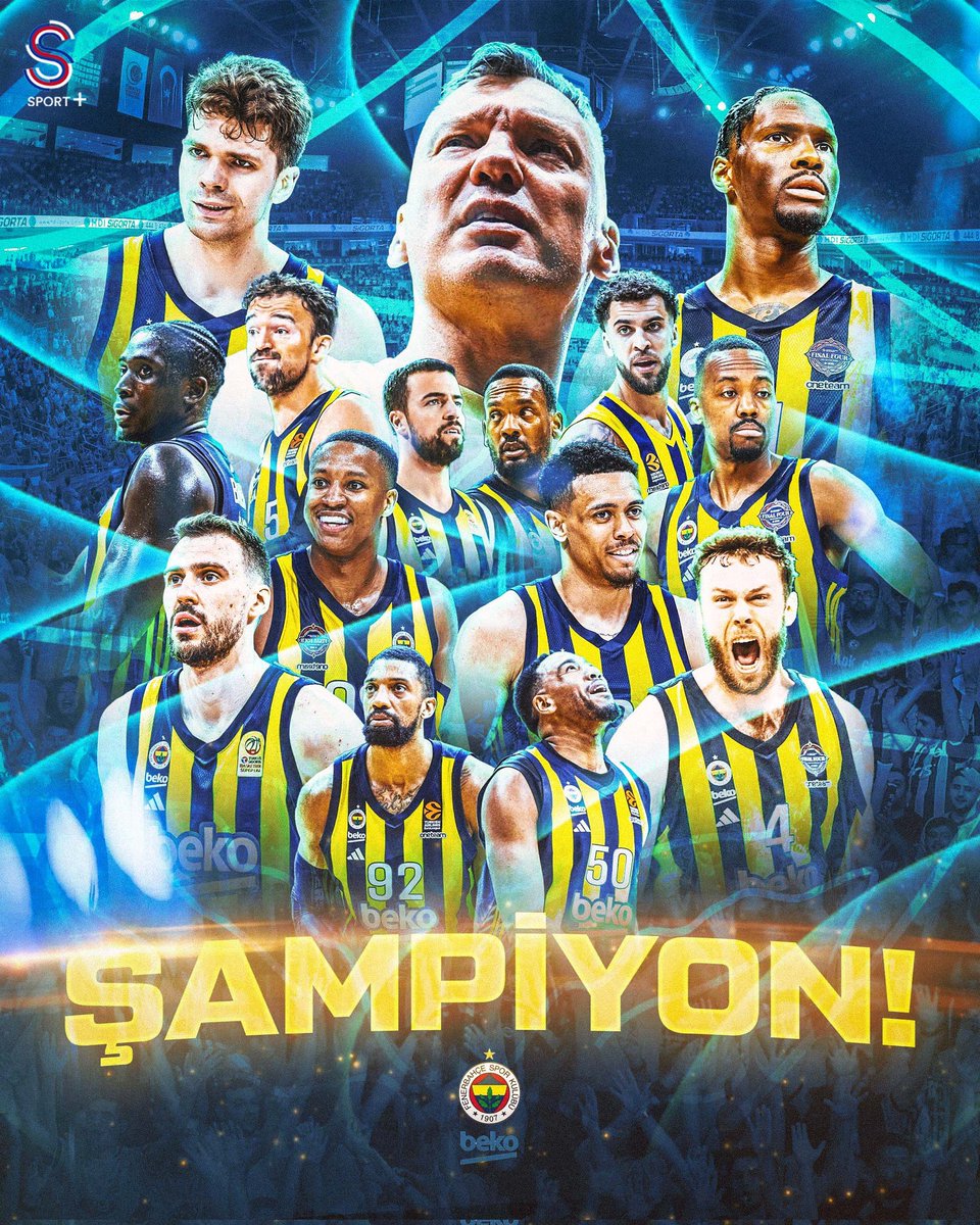 FENERBAHÇE BEKO EUROLEAGUE ŞAMPİYONU!!! 🏆🇹🇷
Tebrikler