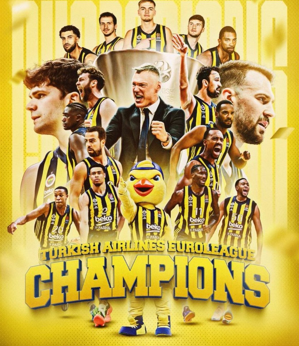 Avrupa'da basketbolun en prestijli turnuvası Euro League finalinde Monaco'yu baştan sona üstün bir peformansla yenerek şampiyon olan Fenerbahçe Basketbol Takımını, teknik ekibini ve sporcularını kutluyorum, başarılar diliyorum.
#finalfour2025  #Fenerbahce  #FenerbahceBeko