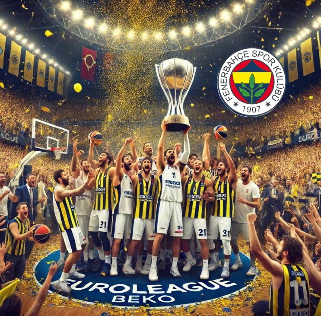🏆Şampiyon Fenerbahçe🏆

Monaco’yu mağlup ederek tarihinde 2. kez EuroLeague Şampiyonu olan Fenerbahçemize gönül dolusu tebrikler 👏🏻🫶🏻🇹🇷