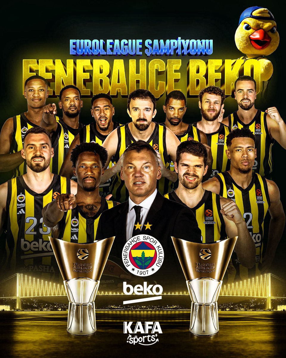 ilkerdalci's tweet photo. Şampiyon @FBBasketbol #EuroLeague https://t.co/Ks8iZrc9Ie