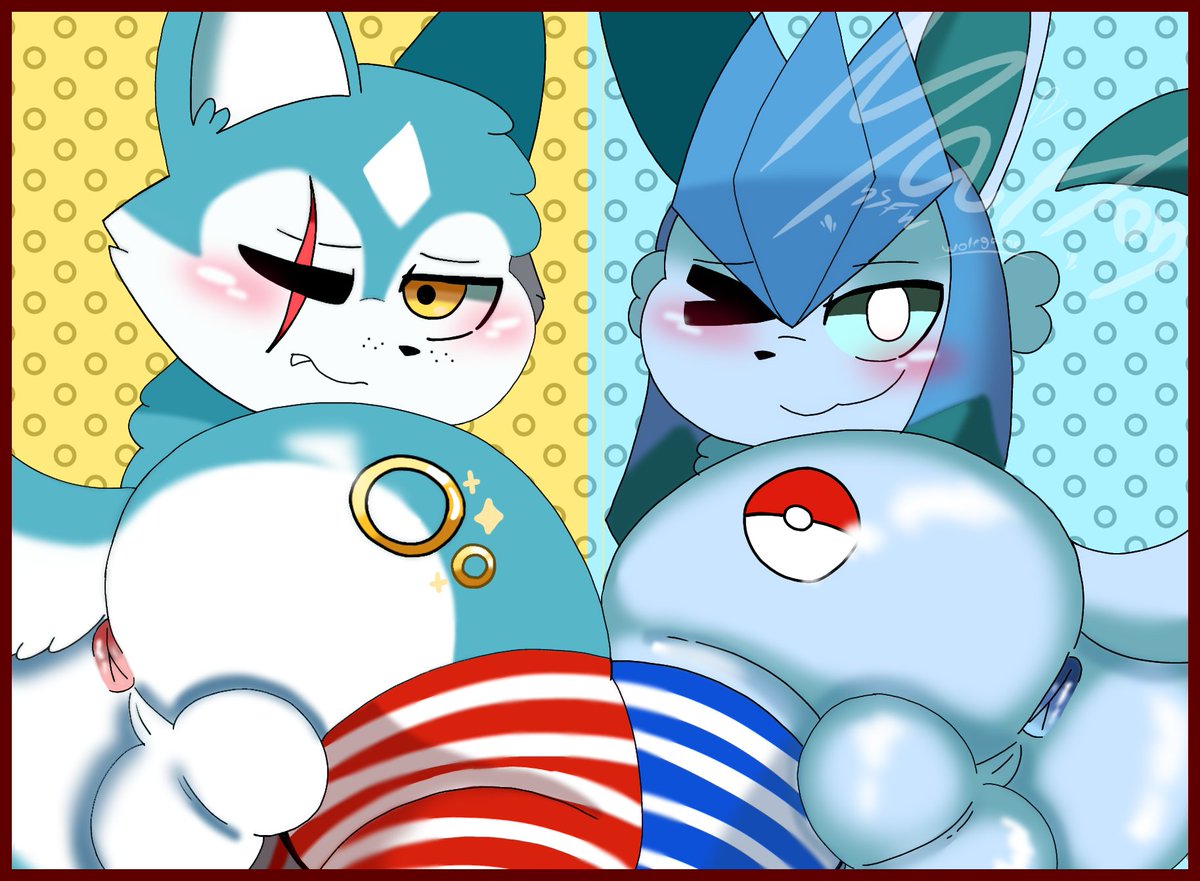 My Oc and glaceon / 🍑💕
.
[Nsfw]