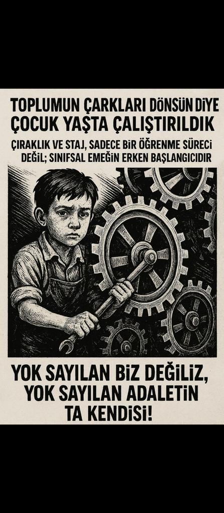 <a href="/ElifGne945976/">🇹🇷Elif 🇹🇷</a> <a href="/Ilker0109/">ilker</a> <a href="/platfrmcirakstj/">STAJ VE ÇIRAKLIK SİGORTASI MAĞDURLARI PLATFORMU</a> <a href="/RTErdogan/">Recep Tayyip Erdoğan</a> <a href="/isikhanvedat/">Prof. Dr. Vedat Işıkhan</a> <a href="/csgbakanligi/">T.C. Çalışma ve Sosyal Güvenlik Bakanlığı</a> <a href="/MSCANBAL/">Mehmet Salih CANBAL</a> <a href="/MuratCahidCINGI/">Dr.Murat Cahid CINGI</a> <a href="/cbsbb/">T.C. Cumhurbaşkanlığı Strateji ve Bütçe Başkanlığı</a> <a href="/TCCBHPK/">Cumhurbaşkanlığı Hukuk Politikaları Kurulu</a> <a href="/Tisk_kurumsal/">TİSK</a> <a href="/dbdevletbahceli/">Devlet Bahçeli</a> <a href="/Onuronal_/">Onur Önal</a> <a href="/MHP_Bilgi/">MHP</a> <a href="/RTEdijital/">Erdoğan Dijital Medya</a> <a href="/Mustafa_Destici/">Mustafa Destici</a> <a href="/_cevdetyilmaz/">Cevdet Yılmaz</a> <a href="/tcmeb/">Millî Eğitim Bakanlığı</a> <a href="/TatarHummet/">Hümmet TATAR</a> <a href="/yilmaztunc/">Yılmaz TUNÇ</a> <a href="/erkanakcay45/">Erkan Akçay</a> <a href="/mfatihkacir/">Mehmet Fatih KACIR</a> <a href="/Yusuf__Tekin/">Yusuf Tekin</a> <a href="/memetsimsek/">Mehmet Simsek</a> <a href="/TCSanayi/">Sanayi ve Teknoloji Bakanlığı</a> <a href="/Akparti/">AK Parti</a> <a href="/dogansenturk/">Doğan Şentürk</a> <a href="/selcukktepeli/">Selçuk Tepeli</a> <a href="/osman_girgin/">Osman Girgin</a> <a href="/ekremacikel/">Ekrem Açıkel</a> <a href="/tarkankalelitv/">Tarkan Kaleli</a> <a href="/ErcanSeki/">ERCAN SEKİ</a> <a href="/ERKANTAN__/">ERKAN TAN</a> <a href="/mesutyar/">Mesut Yar</a> <a href="/kubrapc/">kübra par</a> <a href="/merveyildirimtv/">merve yıldırım</a> <a href="/melihaokur2/">Meliha Okur</a> <a href="/ifarukaksu/">İsmail Faruk Aksu</a> <a href="/hlmdrgn/">Hilmi DURGUN</a> <a href="/UlviYonter/">Dr.İzzet Ulvi YÖNTER</a> Vzbzbzbzbx

Staj Çırağa Tam SGK
Tam Güvence Olmalı
Uzun Kol Kısa Kol 
Paradoksu Kalkmalı
Çırak Geleceğe
Güvenle  Bakmalı...
Sayın
<a href="/UlviYonter/">Dr.İzzet Ulvi YÖNTER</a> 
<a href="/kamilaydinmhp/">Prof.Dr.Kamil Aydın</a> 
<a href="/MKalayci42/">Mustafa Kalaycı</a>
<a href="/safiyeirem3/">EstSafiş🍀🇹🇷🍀🇹🇷</a>
<a href="/Safiyesfs/">Safiş</a>
<a href="/senolkartal3535/">StajÇıraklıkPlatformu_Senolkartal</a>
<a href="/aysesahin_e/">EST@yse</a>
<a href="/Avsarbeyi3840/">AvşarBeyİ</a>
<a href="/SaridagKenan/">KeN🅰️N</a>
<a href="/Ramazan35003599/">Ramazan Aksöz</a>