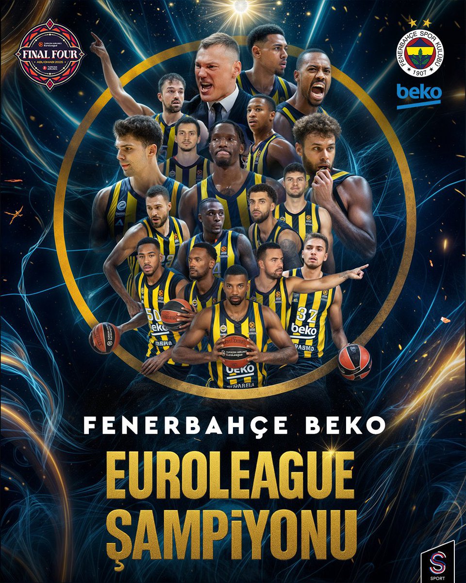 Dünyanın en iyi takımı tebriklerrr 
2. Defa Avrupanın en iyisi olduk. 
#Fenerbahçe