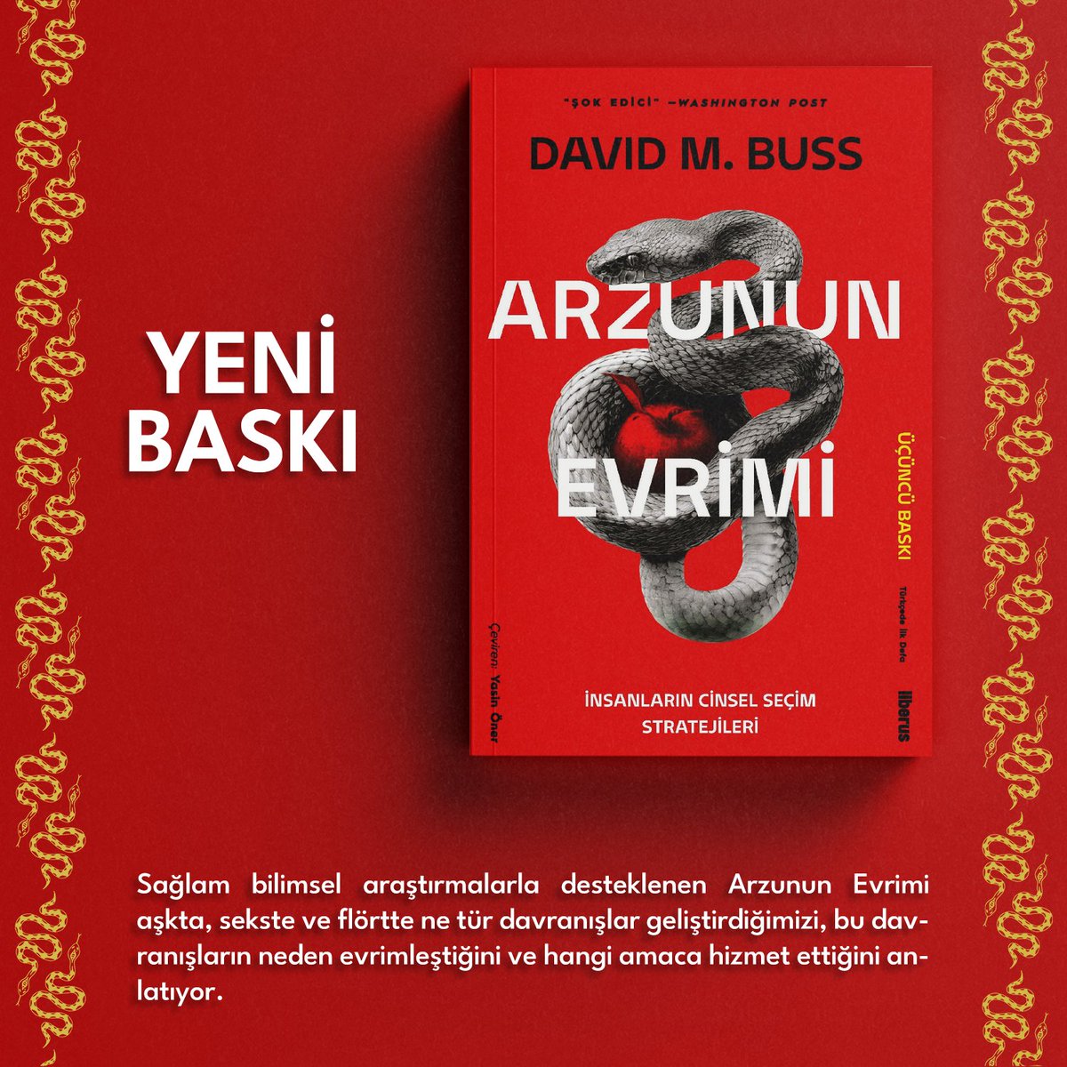 Aşk hayatınızın arkasında yatan stratejiler binlerce yıl öncesine dayanıyor olabilir.

 Arzunun Evrimi, insan davranışlarının evrimsel temelini inceliyor.

David M. Buss’tan çarpıcı bir çalışma:

🔗 kitapyurdu.com/kitap/arzunun-…