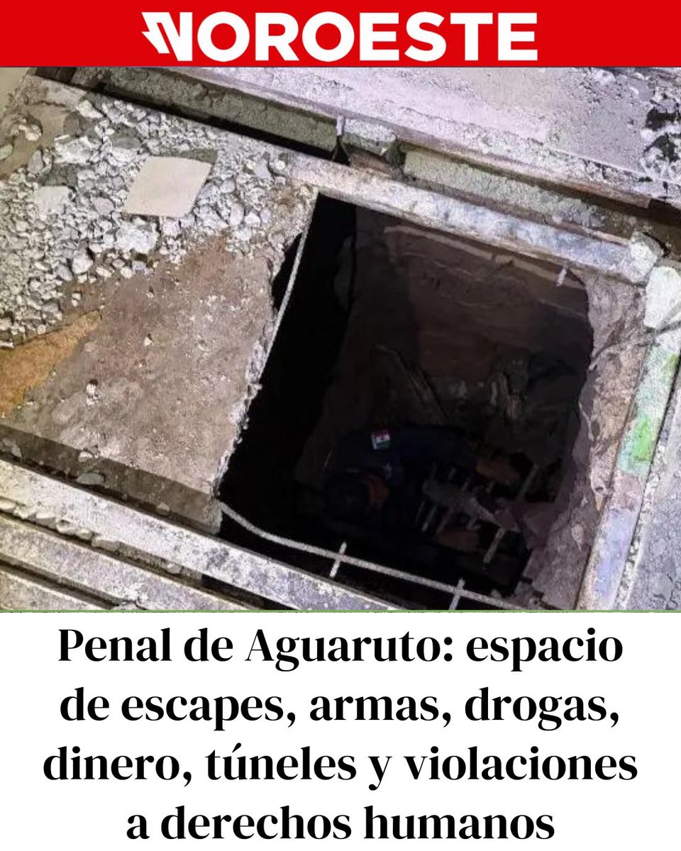 El penal de Aguaruto, en #Culiacán, se ha convertido en un espacio de escapes, armas, drogas, dinero, túneles y calificaciones reprobatorias en materia de derechos humanos
👉 url.noroeste.com.mx/6RkpS