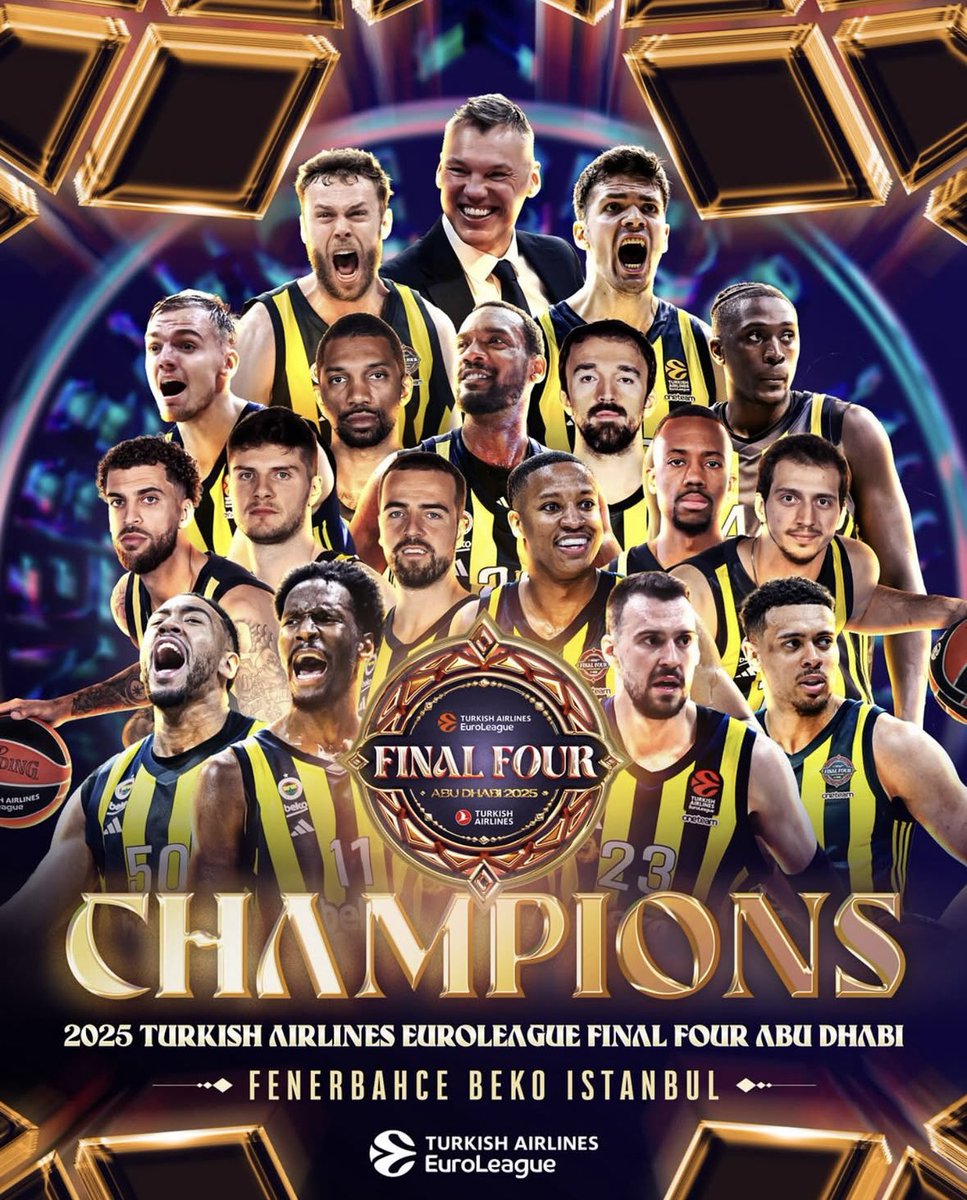 Euroleague şampiyonuyuz!
Her zaman her yerde en büyük Fenerbahçe…