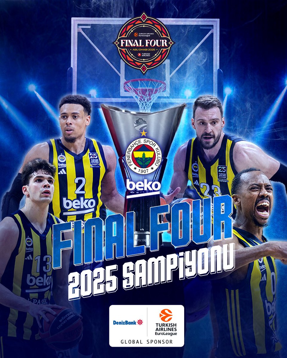 DenizBank (@denizbank) on Twitter photo Turkish Airlines EuroLeague Global Sponsoru olarak Fenerbahçe Beko’yu tebrik ediyoruz! 👏🏻💛💙
<a href="/FBBasketbol/">Fenerbahçe Beko</a>
#DenizBank #EuroLeague #finalfour2025 #FenerbahceBeko Turkish Airlines EuroLeague Global Sponsoru olarak Fenerbahçe Beko’yu tebrik ediyoruz! 👏🏻💛💙
<a href="/FBBasketbol/">Fenerbahçe Beko</a>
#DenizBank #EuroLeague #finalfour2025 #FenerbahceBeko