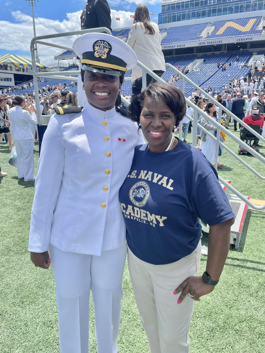JeanaMAdams's tweet image. On May 23, 2025, I was honored and ecstatic to witness the @NavalAcademy Commissioning and Graduation Ceremony of my brilliant, beautiful, and distinguished niece, @MiracleHaynes3! Always remember Jeremiah 29:11! #CommissionedOfficer #CyberOperations 
#SuperProudAunt