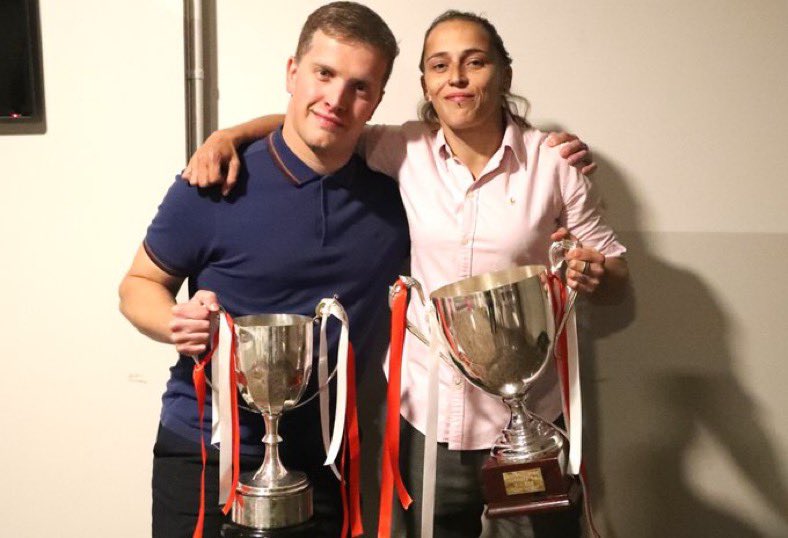Josh_Pio_11's tweet image. What can I say? Thursday I saw my best friend @SLevick65 lift another trophy under @afishersc16 with @harrierswomen, Friday was our trophy picture tradition day, thank you @CliveJonespr