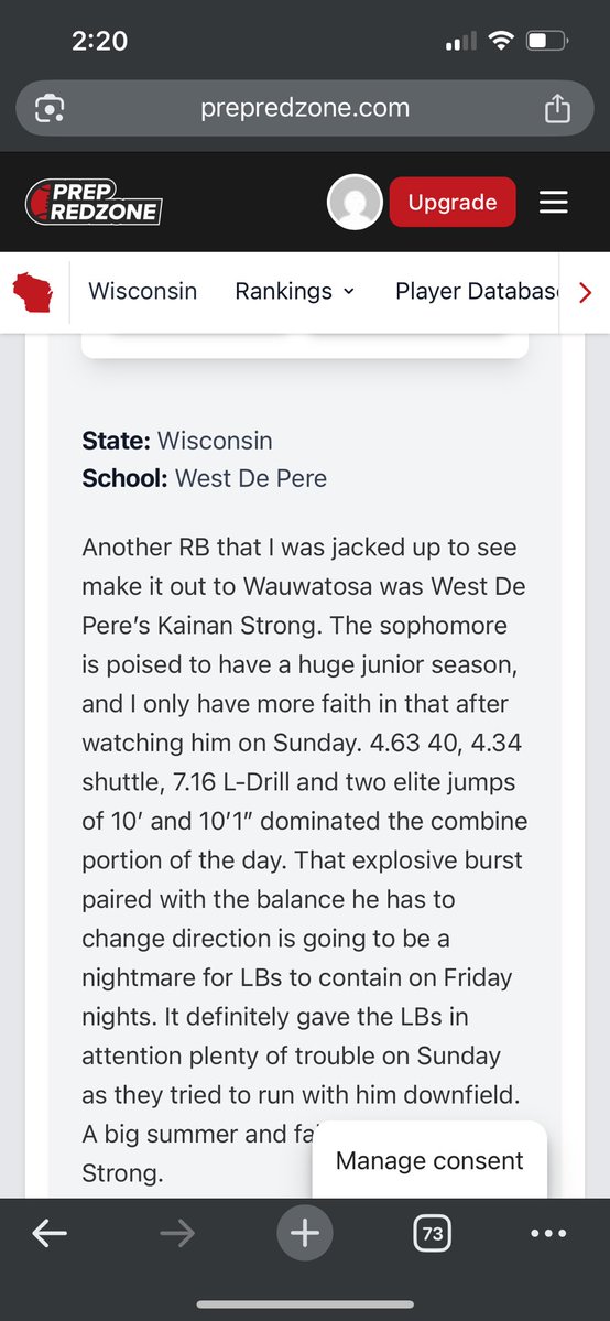 Kainan Strong (@kainstrong2027) on Twitter photo Thank you <a href="/MJ_NFLDraft/">Mark Johnson</a> for the amazing write up! It was great competing against some great competitors! Thankful for the opportunity! <a href="/CoachWilk0/">Keaton Wilkerson</a> <a href="/IsaacFruechte14/">Isaac Fruechte</a> <a href="/CoachAndersonJD/">Jon Anderson</a> <a href="/DuckettOfficial/">Darnell Duckett</a> <a href="/wdp_football/">West De Pere Football</a> <a href="/GEMCLASS_/">G.E.M. Class Recruiting</a> <a href="/CoachRuggles/">Coach Ruggles</a> <a href="/AdamSchefter/">Adam Schefter</a> <a href="/CoachHansen2/">Matt Hansen</a> Thank you <a href="/MJ_NFLDraft/">Mark Johnson</a> for the amazing write up! It was great competing against some great competitors! Thankful for the opportunity! <a href="/CoachWilk0/">Keaton Wilkerson</a> <a href="/IsaacFruechte14/">Isaac Fruechte</a> <a href="/CoachAndersonJD/">Jon Anderson</a> <a href="/DuckettOfficial/">Darnell Duckett</a> <a href="/wdp_football/">West De Pere Football</a> <a href="/GEMCLASS_/">G.E.M. Class Recruiting</a> <a href="/CoachRuggles/">Coach Ruggles</a> <a href="/AdamSchefter/">Adam Schefter</a> <a href="/CoachHansen2/">Matt Hansen</a>