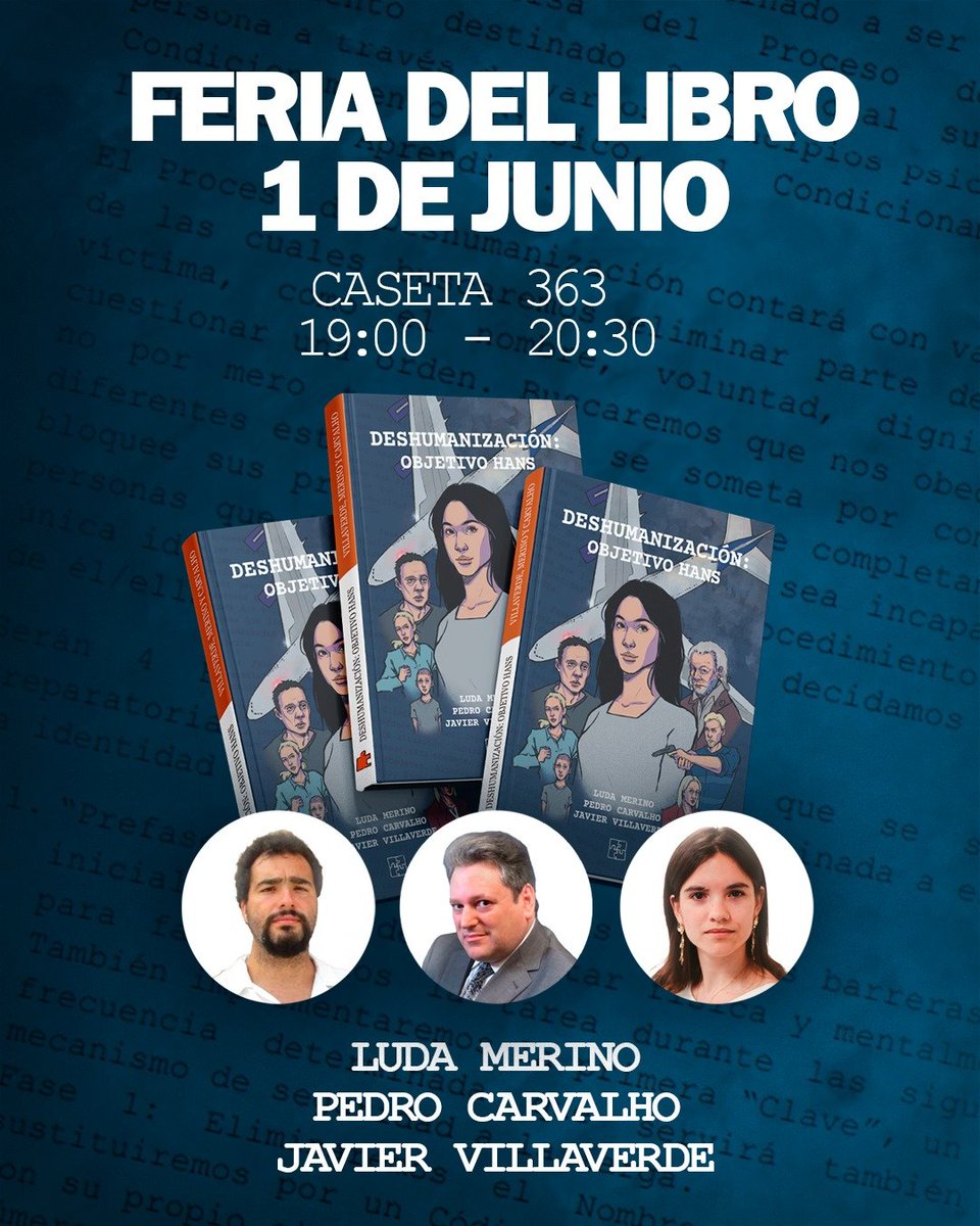 Ya queda menos para que nos veamos en la feria del libro de Madrid, ¡No faltéis!