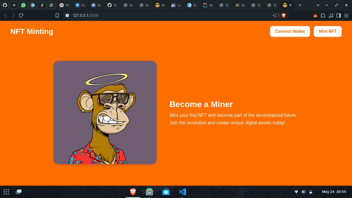 theglobalada's tweet image. Day 31:Played around with some Board Ape NFT layers today and generated 100 unique NFTs with metadata.Uploaded them to Pinata for a CID,then built a simple UI using just HTML and CSS. It’s not interactive yet, but it’s a solid start! @FTLDOfficial_ @LiskHQ #90daysofcode #TeamDefy