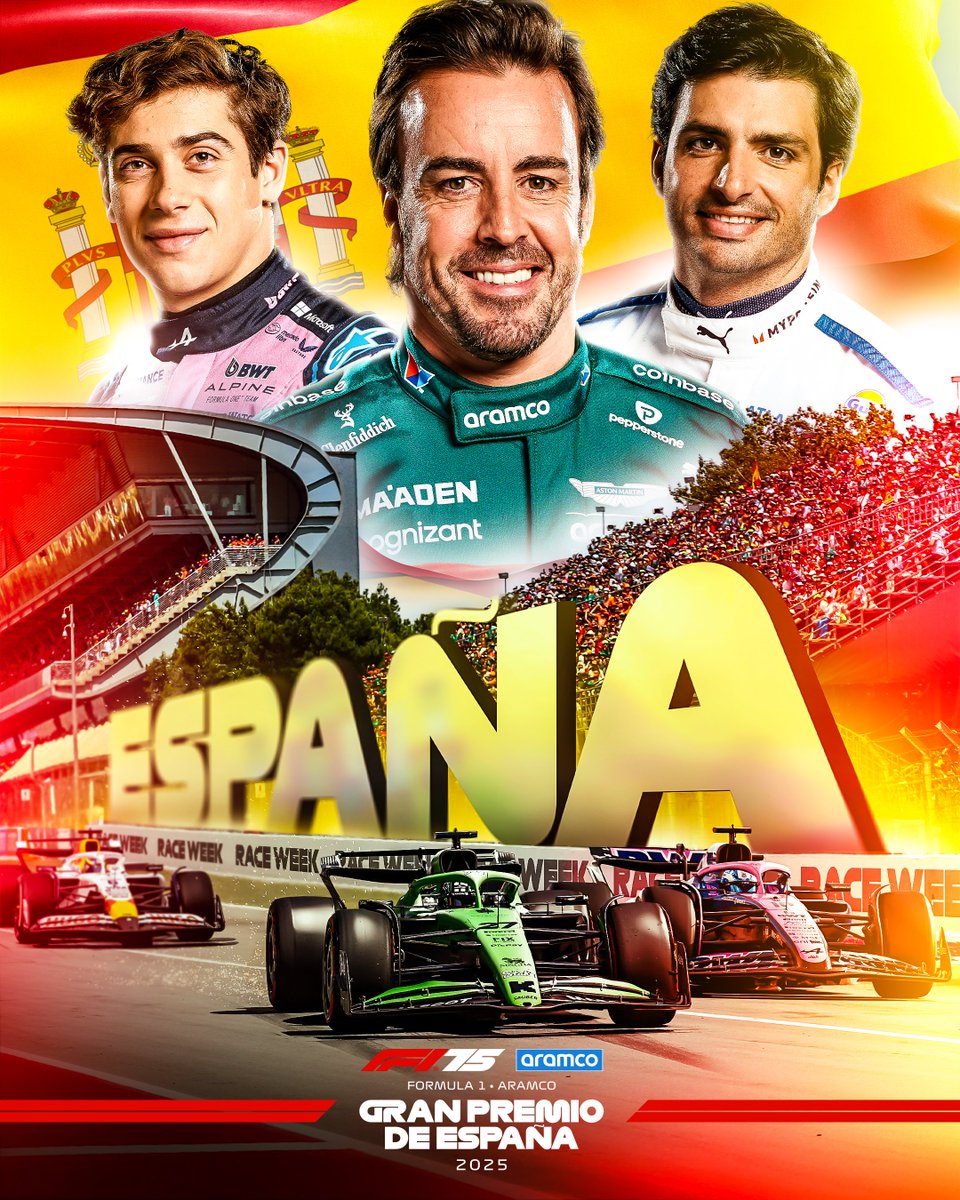 VAMOS 🇪🇸 ESPAÑA

IT'S RACE WEEK!!! 🤩

#F1 #SpanishGP