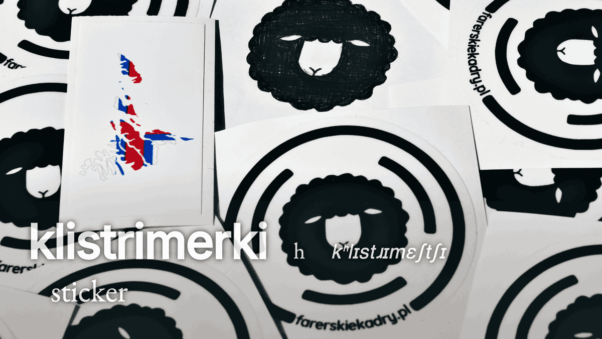 ForoysktDaily's tweet photo. #Faroese word for #sticker is #klistrimerki. It literally means "sticky sign" (at #klistra - to stick + #merki = sign).
#føroyskt #WordOfTheDay https://t.co/7A7JcKxbUY