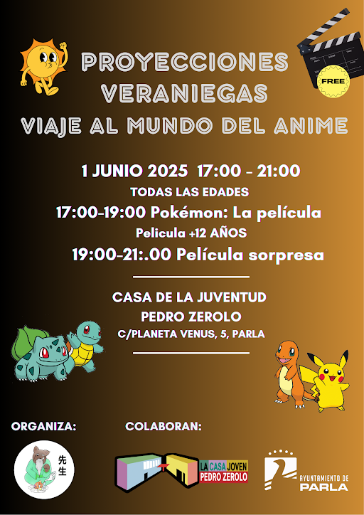 🎥 ¡Este 1 de junio vuelve el mejor anime a #LaCasa con la <a href="/SenseiJuvenil/">Asociación Sensei</a>!
🗓️ Domingo 1 de junio
🕔17 a 21h
👥 Para todas las edades
🎞️ Pokémon: La película (+12)
🎁 Película sorpresa
💬 Debate final
¿Te apuntas al viaje?
#Anime #ProyeccionesVeraniegas