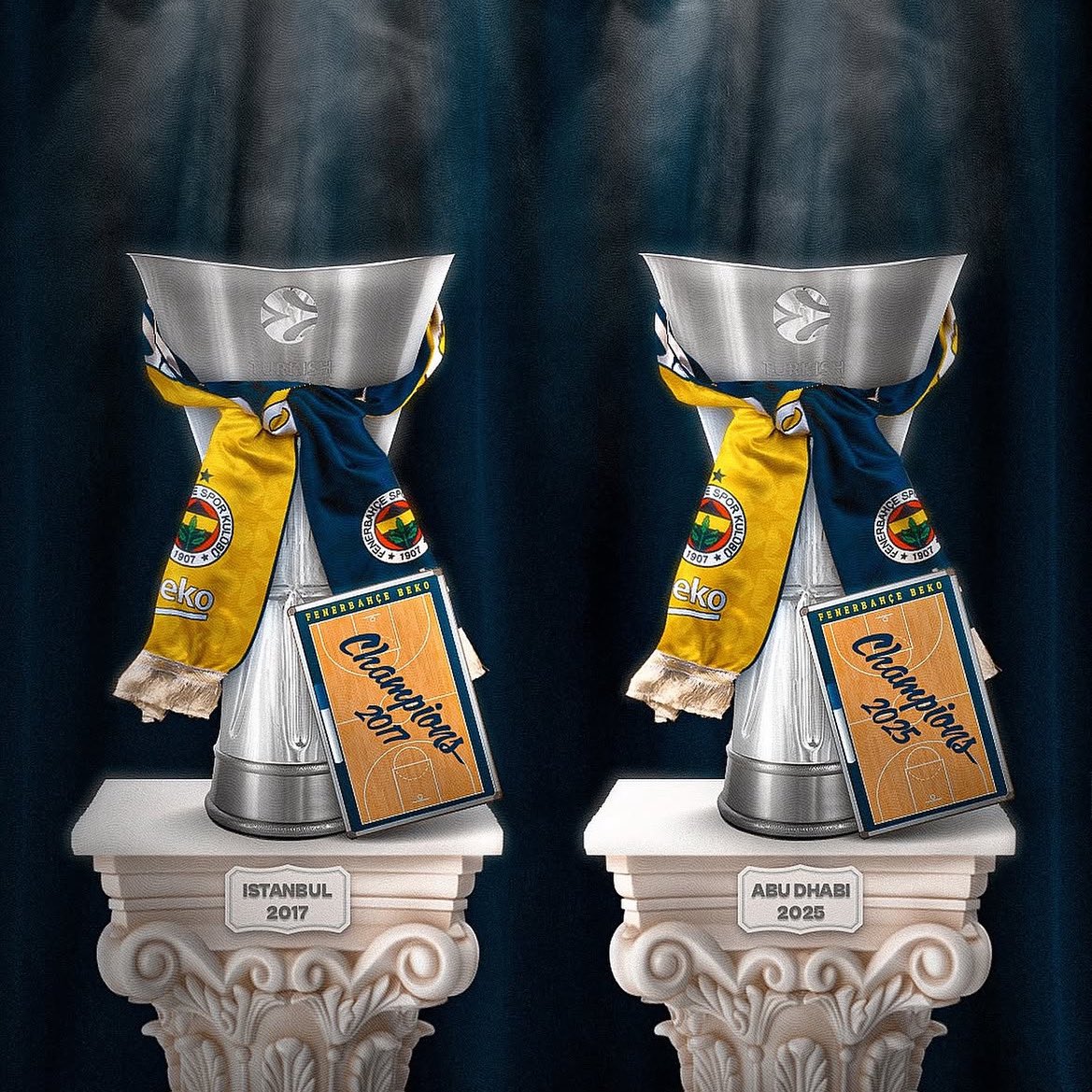 Tüm Türkiye’nin gururu Fenerbahçe Beko'yu tebrik ediyorum. Sahadaki mücadeleleri, azimleri ve yürekleriyle bizlere inanılmaz bir mutluluk yaşattılar. Hepimizin gururu oldunuz, yolunuz açık olsun, nice güzel zaferlere.