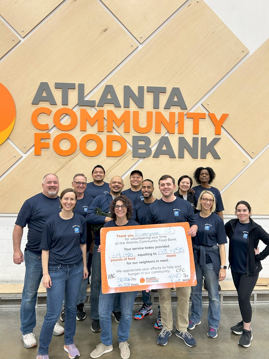 ACFB's tweet image. We appreciate our friends at @crum_forster for contributing their time and resources to our mission! Because of their support, 85,000 meals will reach families facing food insecurity. Thank you for your commitment to uplifting our community where everyone can thrive!
