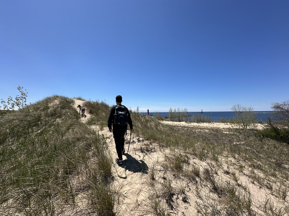 Exploring Michigan’s lakeshore can feel like being on another planet 🪐🌊