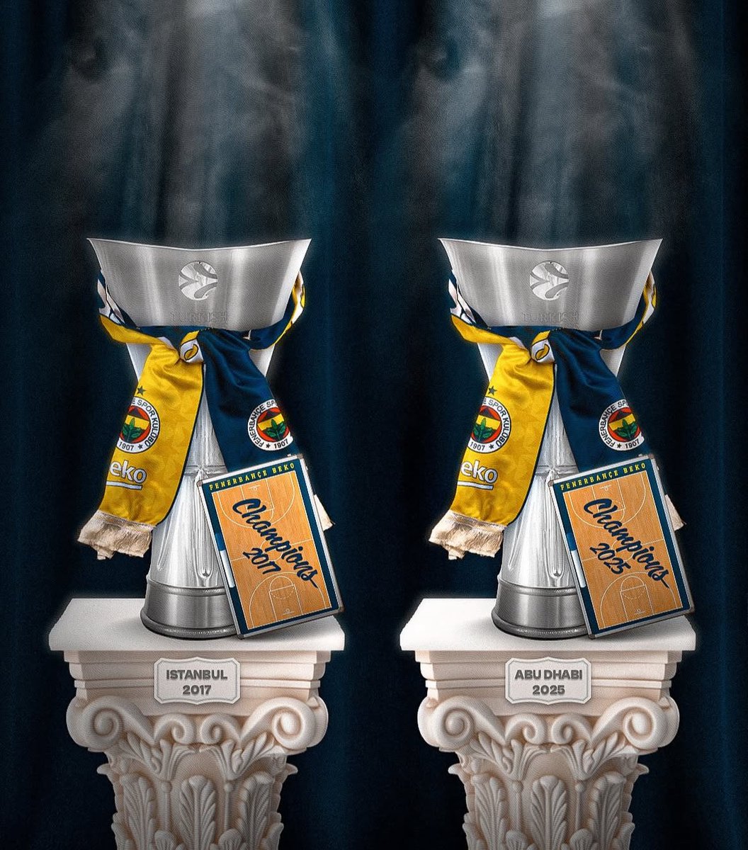 Galatasaray Euroleague’e katılamadan biz 3.kupayi alırız.😜💛💙

#finalfour2025
#FenerbahceBeko
#F4GLORY 
#Yellow7egacy 
#EuroLeague