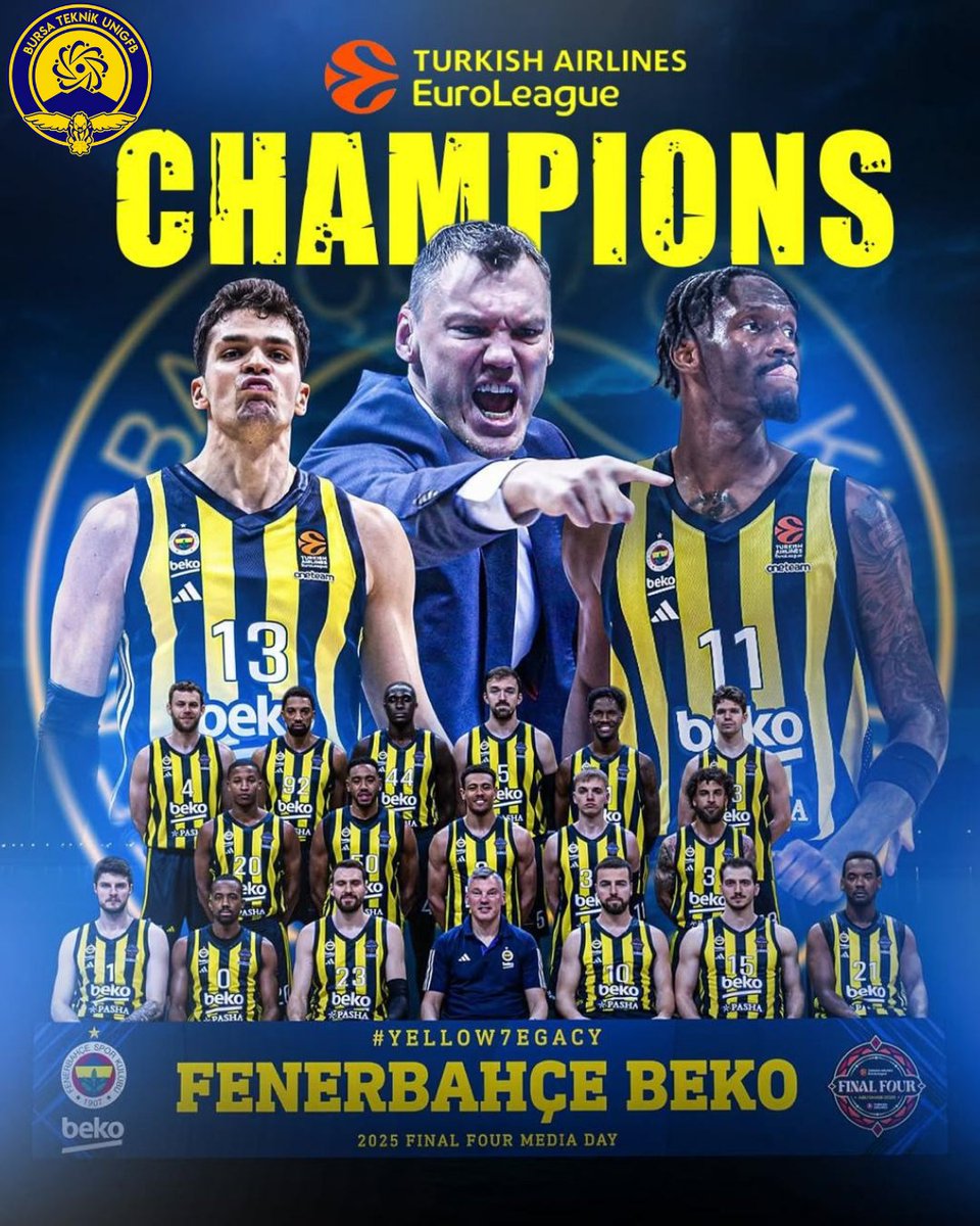AVRUPANIN EN BÜYÜĞÜ, TURKISH AIRLINES EUROLEAGUE ŞAMPİYONU FENERBAHÇE BEKO!

#UNIGFB
