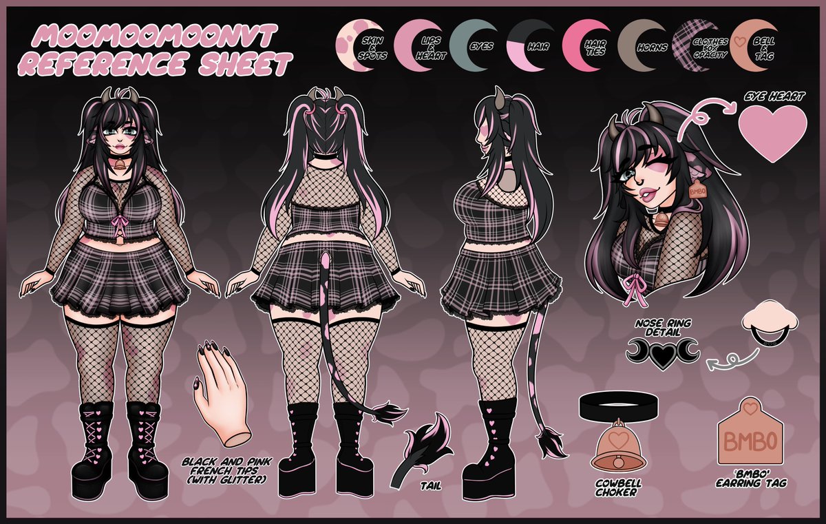 Alright here we go!  Hi everyone Im Moo Moon, A trans Pastel Goth Cow Slime. I run the Moonlight Dairy and Shake Bar!!  
I stream Warhammer building and Painting as well as a variety of video  games from RPGs to Survival games to crazy co-op shenanigans with  friends.