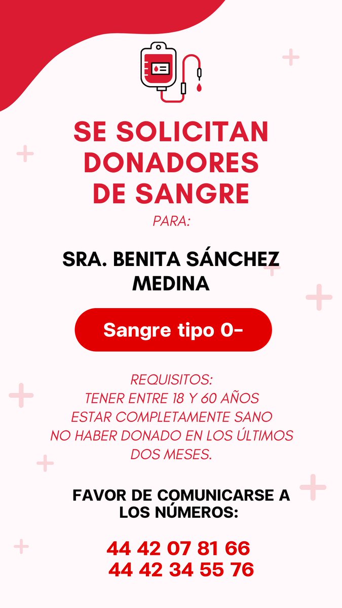 A todos los seguidores del <a href="/AtletideSanLuis/">Atlético de San Luis</a> les pido por fa me ayuden a difundir o si tienen este tipo de sangre y pueden donar, es para mi tía que también es  seguidora del San Luis. Muchísimas gracias  ✨✨✨