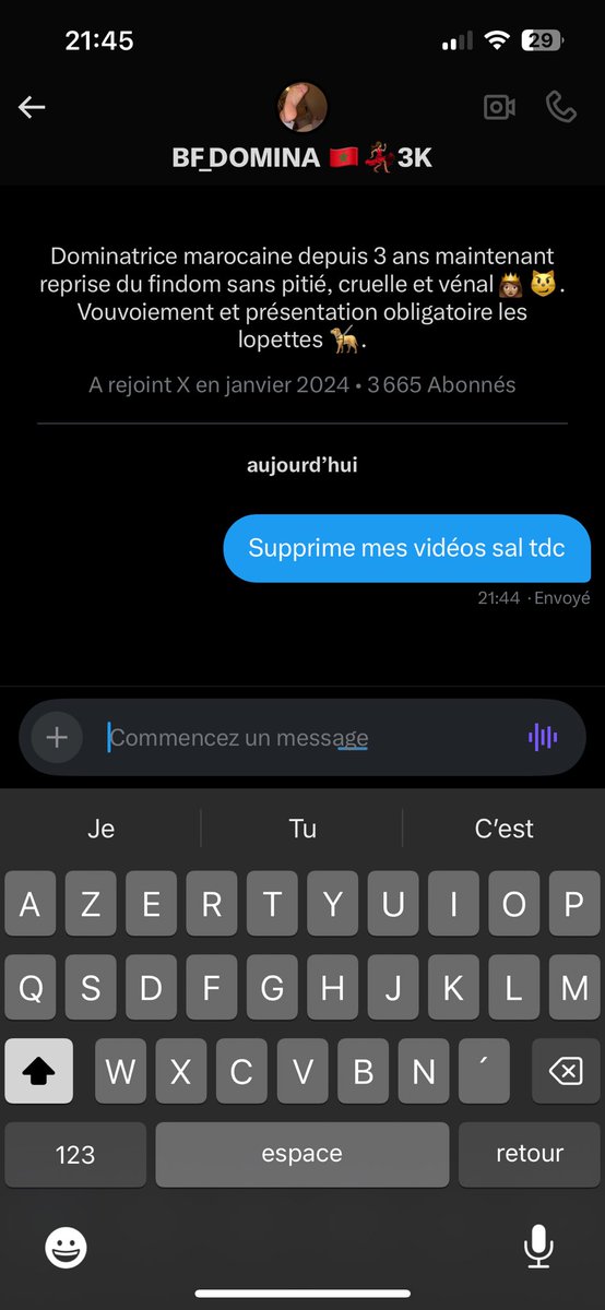 <a href="/BF_DOMIINA/">BF_DOMINA 🇲🇦💃🏽4k</a> FAKE elle prend les vidéos signalez et elle arnaque en plus