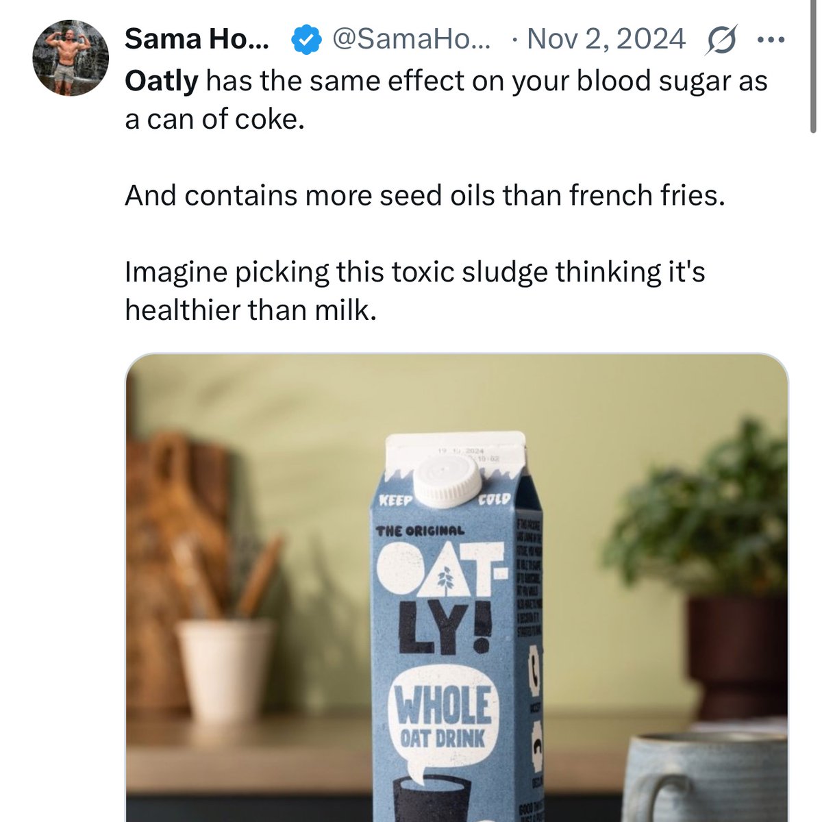 Oatly is really really really really really bad for you