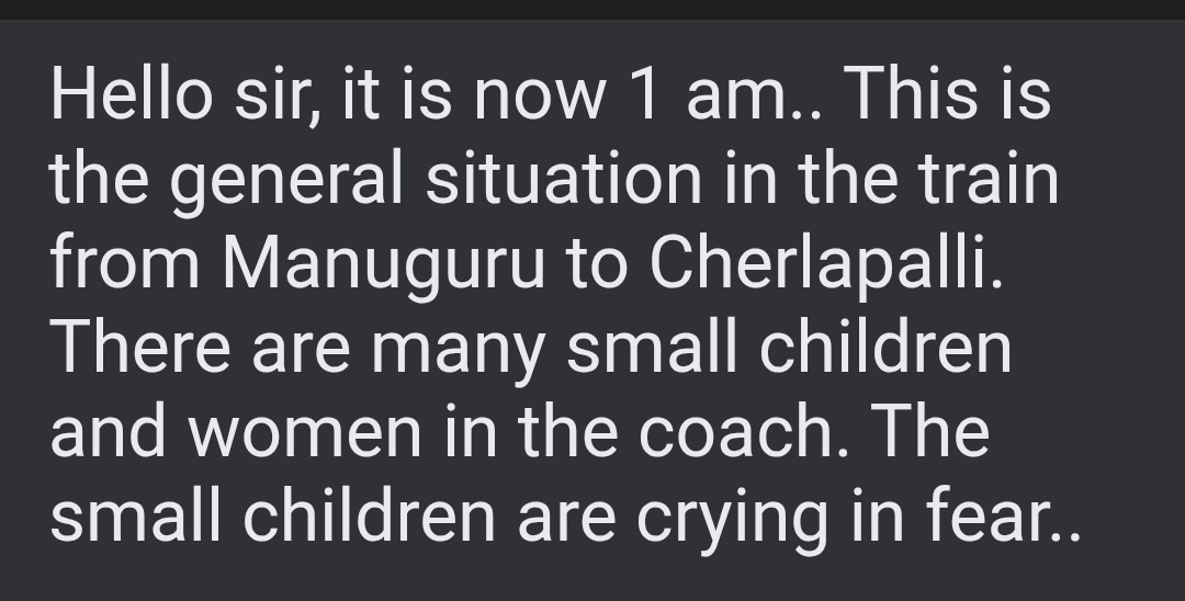 ramsabvp's tweet photo. @RailMinIndia @SCRailwayIndia @AshwiniVaishnaw @ZeeNews @TV9Telugu @etvandhraprades @sakshinews @namastetelangan @tv5newsnow @abntelugutv @hmtvnewslive @SumanTvOfficial @99TVTelugu https://t.co/7QTl0YBec1