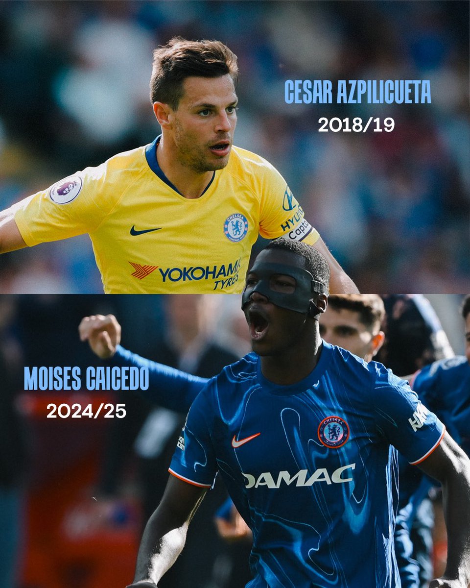 _Somto____'s tweet photo. Shocking๐ฑ
Moises Caicedo becomes the first Chelsea player to start all 38 games in a single #PL season since Cesar Azpilicueta in the 2018/19 campaign. ๐
#BOULEI || #FULMCI || #IPSWHU || #LIVCRY || #MUNAVL || #NEWEVE || #NFOCHE || #SOUARS || #TOTBHA || #WOLBRE https://t.co/fOUqPeYSnj