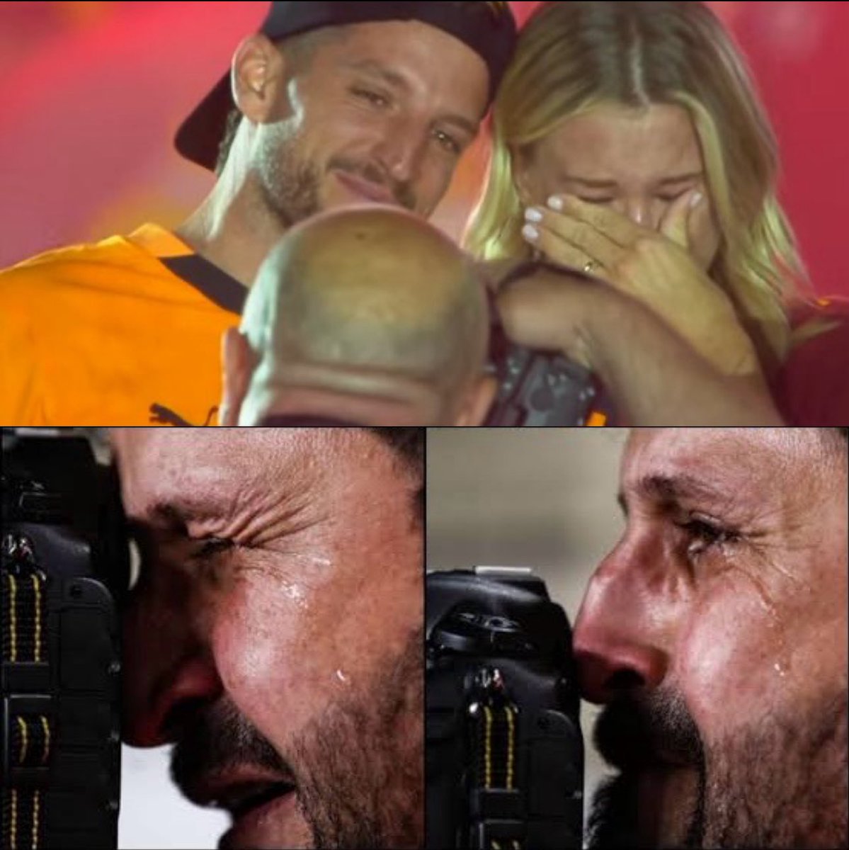 Fotoğrafçı ağabey gözyaşlarını tutamamış..