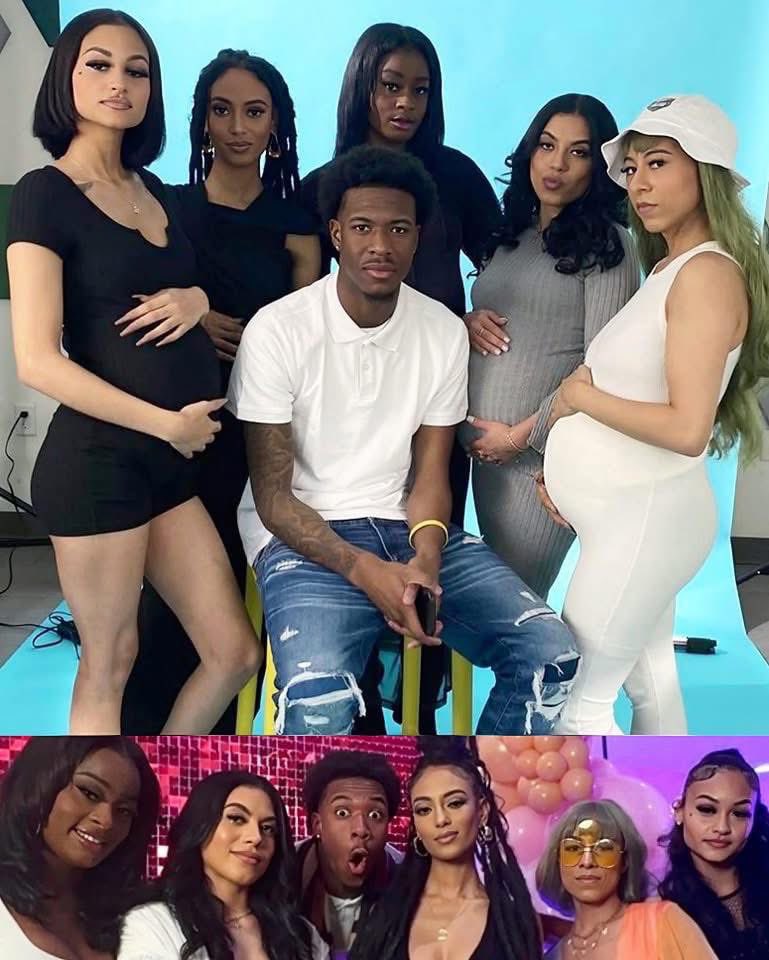 NYC rapper Zeddy Will, 22, hosted a baby shower for all five of his pregnant baby mamas! 😳