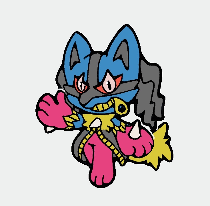 lucario x mega banette