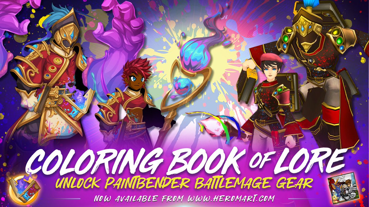 HeroMart's tweet image. 🎁HeroMart.com GIVEAWAYS! 🎨 Feel the urge to bend paint, but all out of coin 🪙? Help spread the word for a chance to unlock 🎨The Paintbender Battlemage Gear🎨free digital rewards!
To Enter✨
✅Follow HeroMart
✅🔁LIKE & SHARE
✅Turn On Notifications
↪️TAG A…