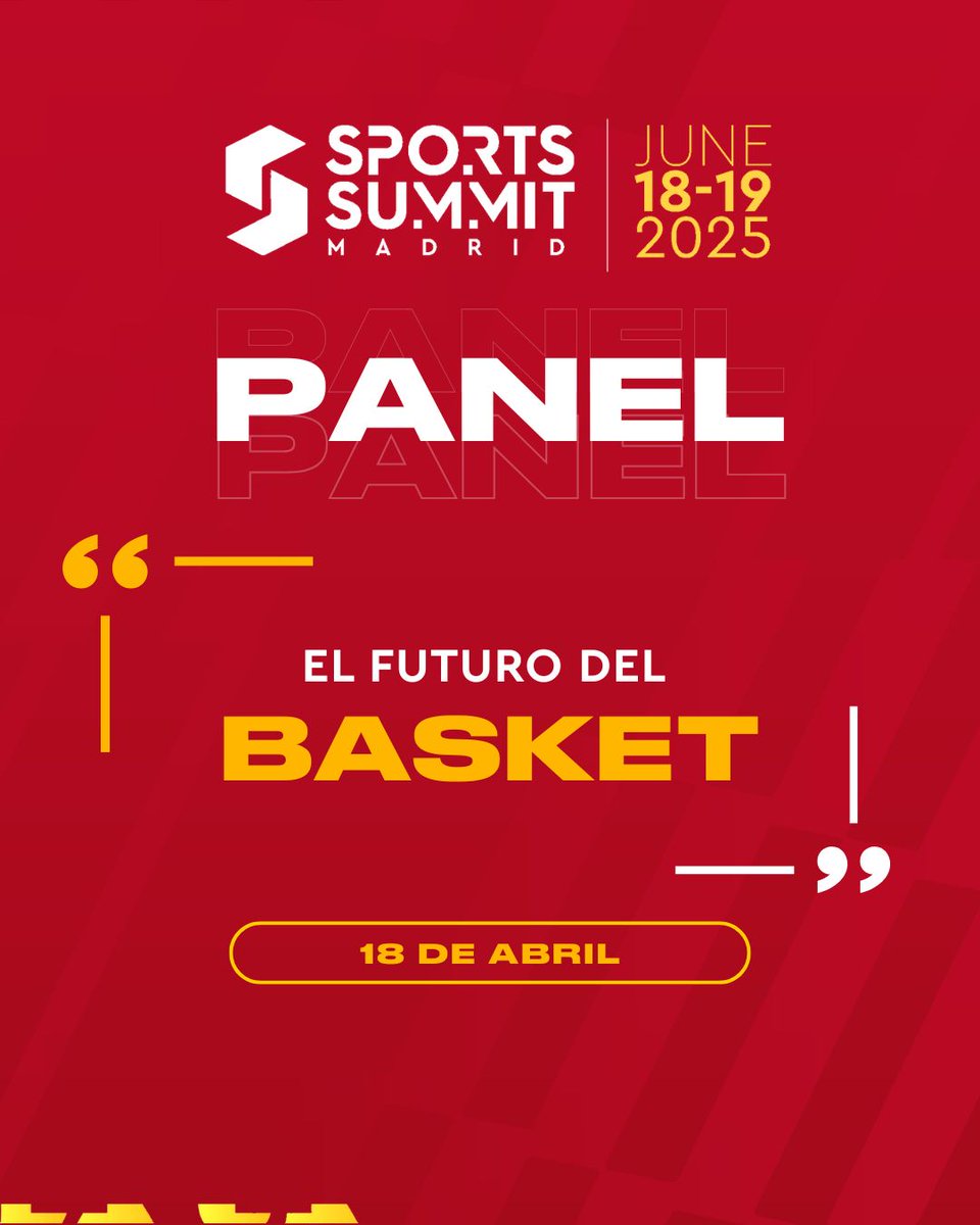 🏀✨ The Future of Basketball at #SSM25 will explore how the sport keeps evolving as a global show and business. Challenges, opportunities, and the fusion of sport + entertainment—don’t miss this key panel on June 18–19 at IFEMA Madrid! #SSM25