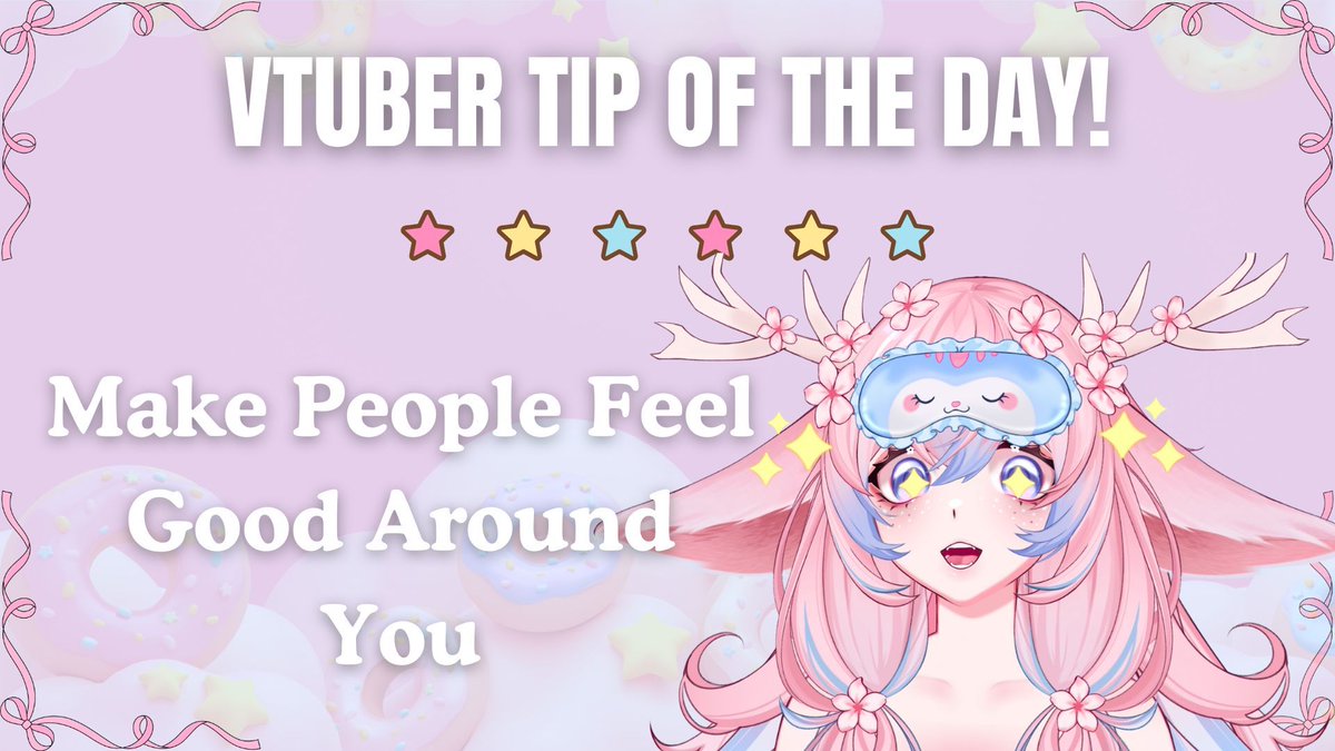 ⚠️ VTUBER TIP OF THE DAY ⚠️ 

Make People Feel Good Around You 

The best networking trick?
💬 Be kind.
💬 Be genuine.
💬 Be someone people enjoy chatting with.

People collab with those who make them feel safe and supported.
