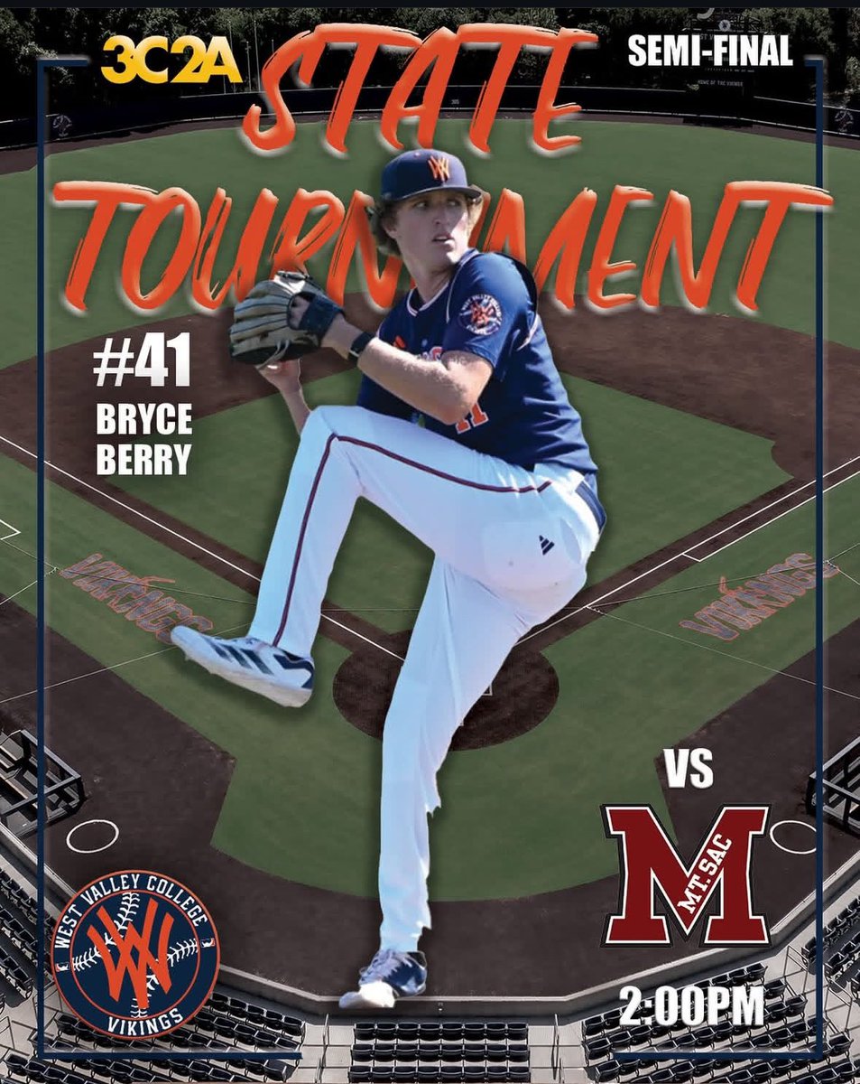 Gameday!
⏰2:00pm First Pitch
📍MT SAC
⚾️Starting Pitcher: Adrian Valdez
📺 baosn.tv/cccaa/
📊 cccbca.com/sports/bsb/202…