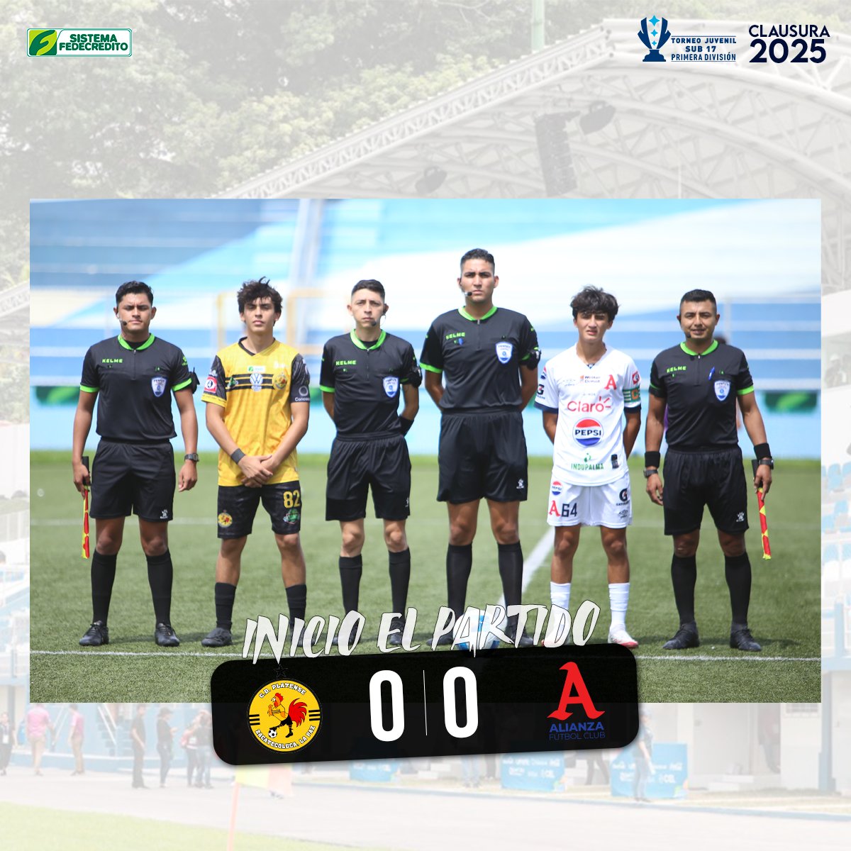 primerafutboles's tweet photo. ¡Rueda la Caprichosa ⚽😉!
#Platense 0-0 #Alianza
#FinalTorneoSub17 #Clausura2025 #PLAvsALI https://t.co/O35BYAaibY