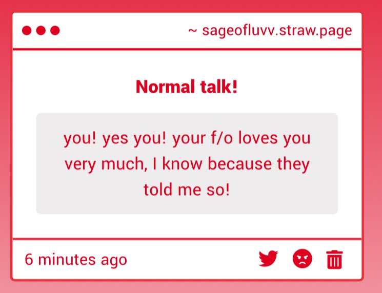[⭐️] This is true!!! I spoke with your f/o(s) and they told me the same!!!