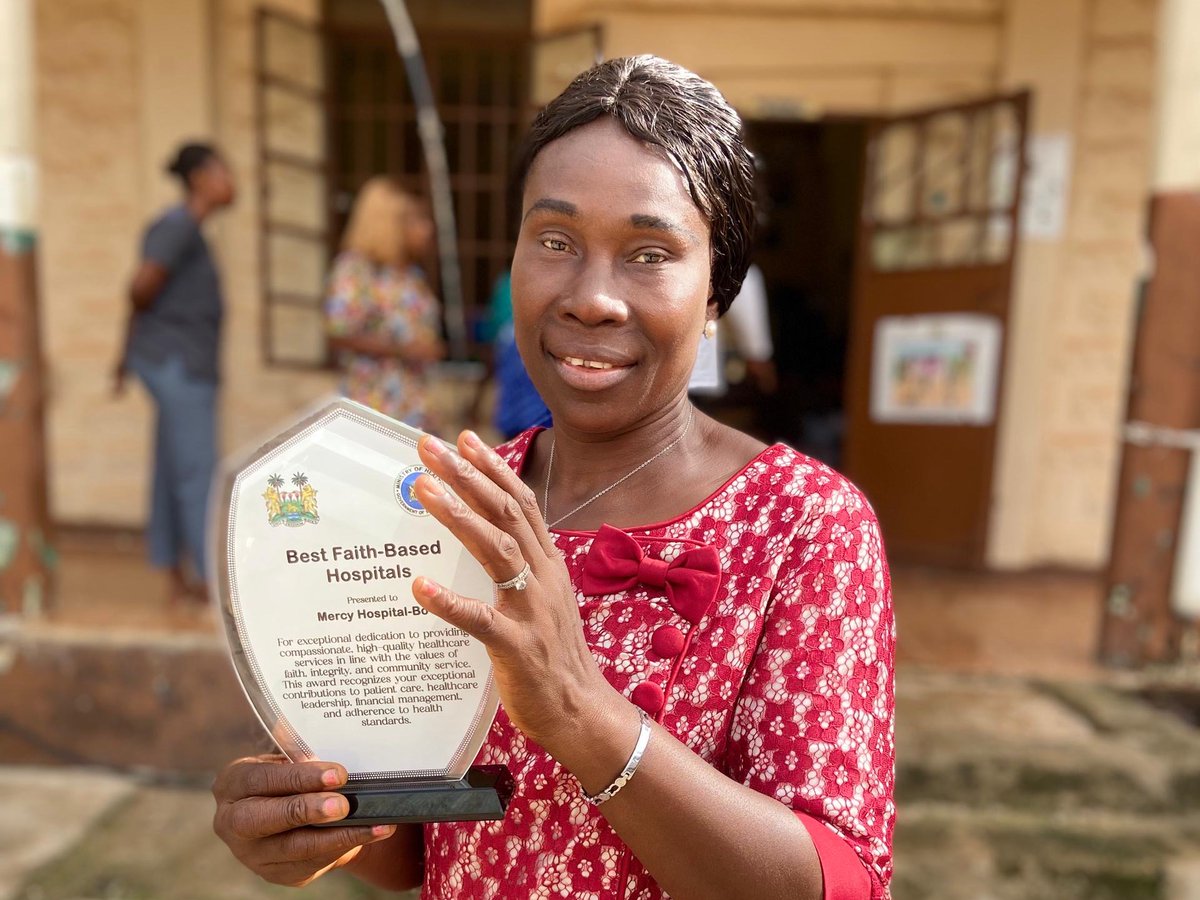 Mercy Hospital has been named Best Faith-Based Hospital in Sierra Leone by the Ministry of Health at the 2025 National Health Summit! 🏆🇸🇱
