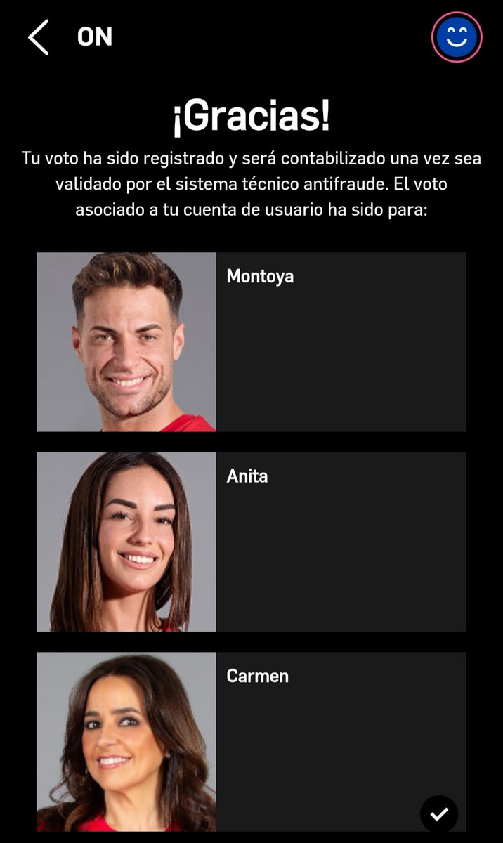 hdez_vane_98's tweet photo. Nunca creí que fuera a hacer esto, pero salvo a Carmen con tal de echar a Montoya. Tenemos la oportunidad de evitar que se cuele en la final 💪🏻 

#ConexionHonduras12 https://t.co/6XtyQMw9JL