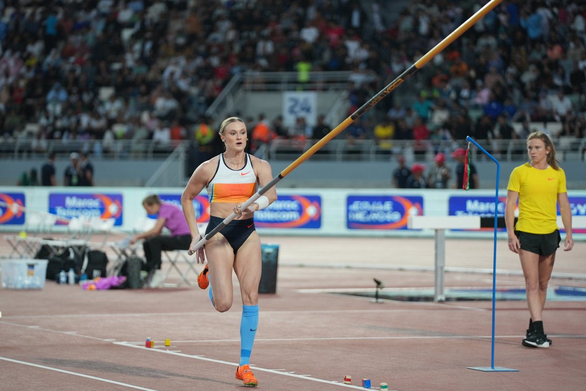 Wanda Diamond League (@diamond_league) on Twitter photo GREAT VAULTING 😎
The USA's <a href="/ktnago13/">Katie Moon</a> wins a close battle in the pole vault, making it over 4.73 at the third attempt
She narrowly beat compatriot Gabriella Leon and Slovenia's Tina Sutej of Slovenia, who both cleared 4.63
#DiamondLeague
#RabatDL 🇲🇦
📸 <a href="/lukehowardtri/">Luke Howard</a> GREAT VAULTING 😎
The USA's <a href="/ktnago13/">Katie Moon</a> wins a close battle in the pole vault, making it over 4.73 at the third attempt
She narrowly beat compatriot Gabriella Leon and Slovenia's Tina Sutej of Slovenia, who both cleared 4.63
#DiamondLeague
#RabatDL 🇲🇦
📸 <a href="/lukehowardtri/">Luke Howard</a>