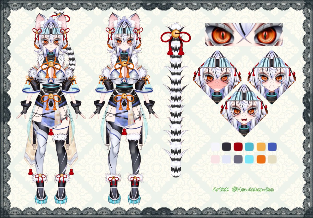 HawkshawIsa's tweet photo. Another model pretty much done! I just need to do some more cutting👅

Honestly I think this my favorite I’ve drawn😭😭

She’ll be an oc for art fight🙈 https://t.co/Y6przBWCg0