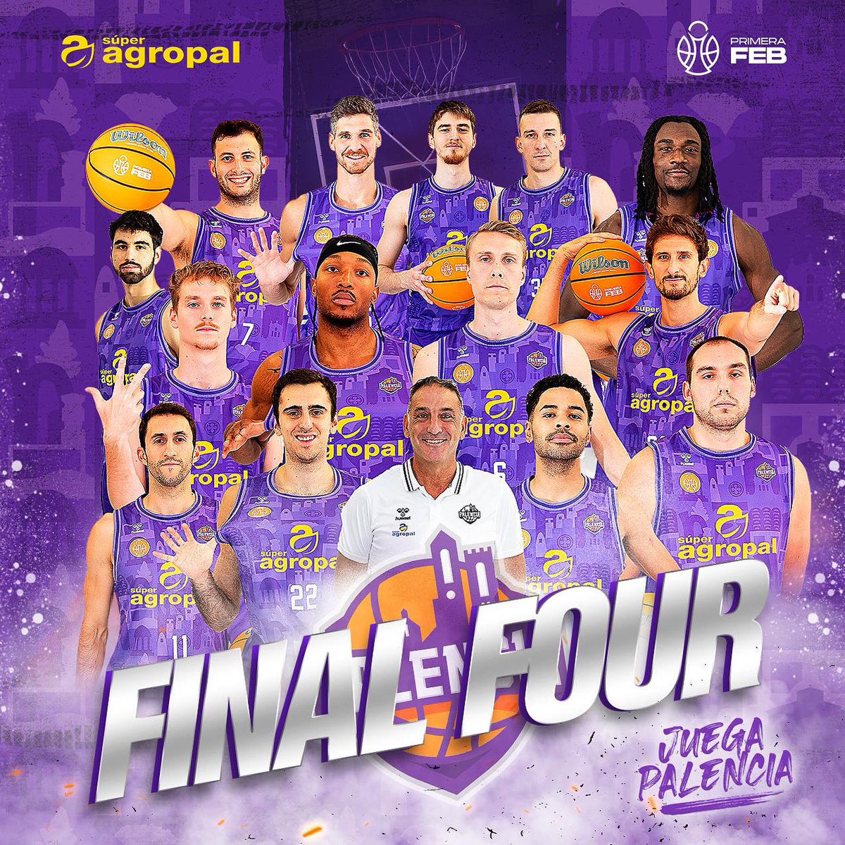 👊🏼 ¡GRÍTALO BIEN FUERTE PALENCIA…! 
¡SOMOS 
EQUIPO
DE FINAL FOUR! 💜

#JuegaPalencia 
#SentimientoPalentino