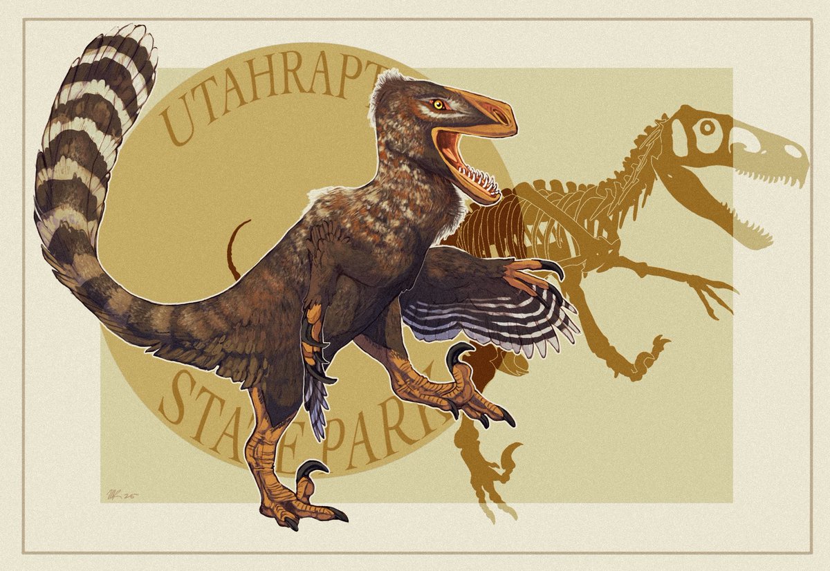 paleobug's tweet image. Just a fun little thing to celebrate the opening of #utahraptorstatepark !!